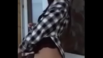 Russian Teen Teasing Her Ass On The Balcony