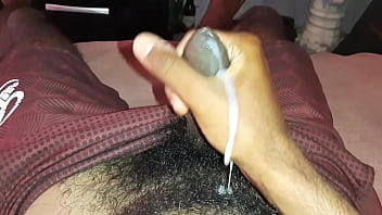 Hairy with phimosis giving that cum