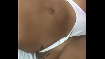 Taking off the panties of the naughty bitch enjoying the mouthwatering fleshy pussy