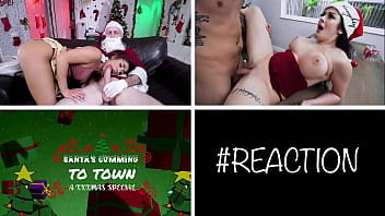 Video di reazione porno natalizia di Kira Perez e Macey Jade