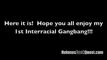 Mein erster interracial Gangbang!