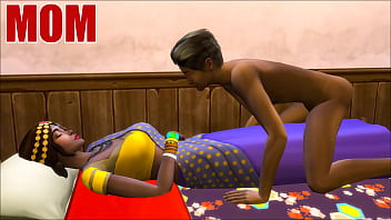 م وابنها الهنديان - يزوران الأم في غرفتها ويتشاركان نفس السرير