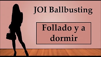 (In spagnolo) JOI Ballbusting Anal e con un dildo