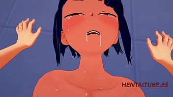 Boku No Hero Hentai - Jiro Kyoka e Kaminari Denki Sexo na Sala de Aula Masturbação, Boquete, Boobjob e Fodido 2/2