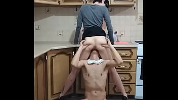 Husband doesn't know that I have a slave who licks my pussy