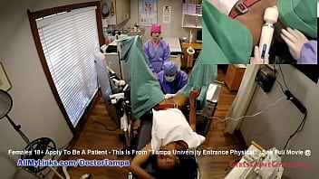 L'esame ginecologico di Nikki Star, studentessa di colore, ripreso dalla telecamera spia del dottor Tampa e dell'infermiera Lilly Lyle @ GirlsGoneGyno! - Reup fisico dell'Università di Tampa