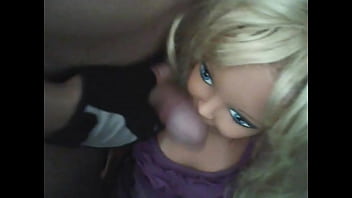 Blowjob by little Daphne doll with integrated AI artificial intelligence [read description]