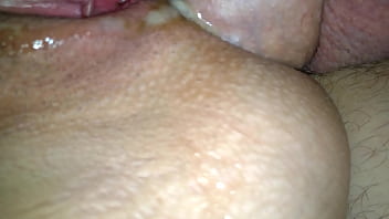 Eating the ass of the new girlfriend and cumming inside