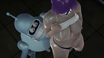Futurama - Leela wird von Bender - 3D Porn cremig gemacht