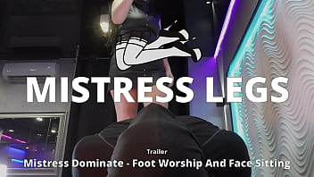 Mistress Dominate her slave - Foot Worship And Face Sitting