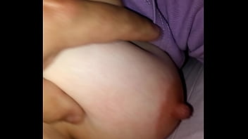 turkish husband is trying to piss off his chubby wife by playing with her boobs and cunt recorded all this