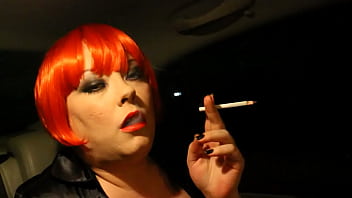 BBW Tina Snua Chain Smoking 2 120 Cigarettes In The Car