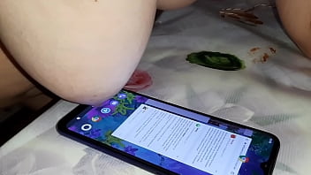 My Girlfriend uses her phone with big boobs - Lesbian Illusion Girls