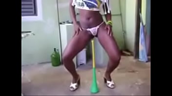 Vuvuzela Sexy Dancing Black Girl in Rio de Janeiro Brasil