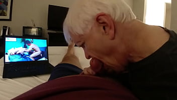 Long Sucking Session from Old Horny Amputee Grandpa - Part 1