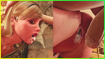 3D Shemale Step Zia e il suo figliastro scopano la sorellastra in tutti i buchi e CUM nella figa e nella bocca - Hot Futanari Animated Sex