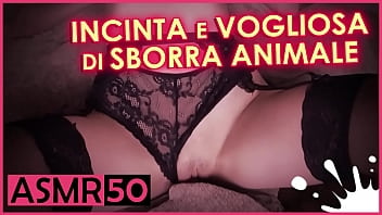 Pregnant and eager for cum - Italian dialogues ASMR