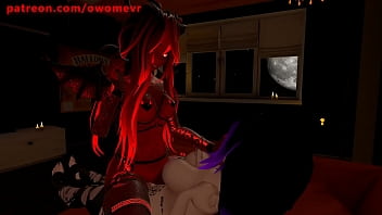 Hot Demon Girl fucks her prey on Halloween - VRchat erp