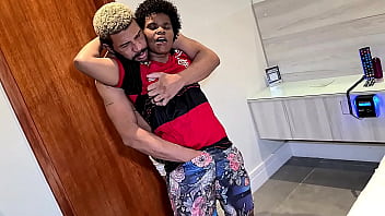 First time on porn for this brazilian transexual man fucking with his tight pussy and ass end up swallowing cum