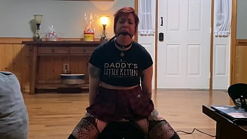 Red Head Goth Punk Slut Sybian Orgasm Denial By