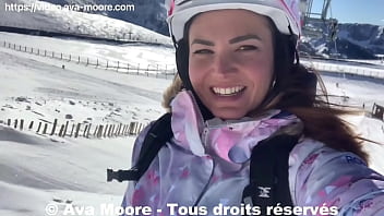 Ava Moore - Skifahrer erwischen mich beim Dildoficken - VLOG X