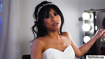 Asian bride fucked by shemale bestfriend