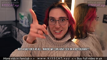 Kisscat Fucks at the Mirror Before Going to a Restaurant / Kisscat.xyz