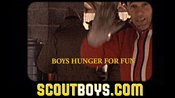 ScoutBoys - hot cute scout boys walk naked in wood and then fuck raw