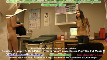 ¡El doctor Tampa examina a Aria Nicole y Angel Santana uno al lado del otro para su primer examen ginecológico! ¡Únase ahora para ver la película completa solo @GirlsGoneGyno!