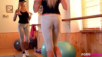 Blonde yoga instructor Kayla Green receives fat veiny cock up her tight ass GP940