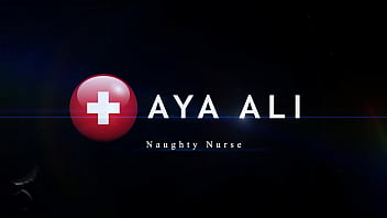 Aya Ali Naughty Nurse Orlando's head doctor sucks dick and gets cum all over her face