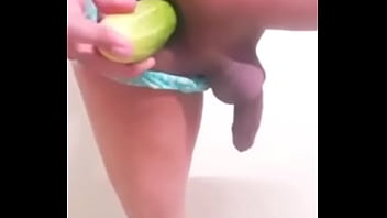 Sissy Navya - CUMS HARD WHILE FUCKING A CUCUMBER