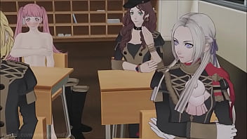Fire Emblem Three Hopes / Houses (Game) ENF MMD CMNF -Professor Byleth Hilda strip naked completely in public for don't have studying, showing her pink hairy pussy and huge boobs | https://bit.ly/39OJEIp