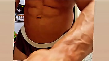 Crazy dick bodybuilder male scoring in his underwear showing himself