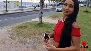 The Young Michelly Beatriz On Rio de Janeiro Beach With Joao O Safado