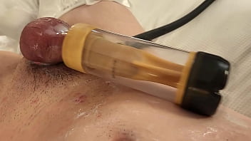Cute CD Milked by Venus 2000 Milking Machine and Cums for the Third Time in One Edging Session