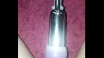 Milking my cock with milking machine