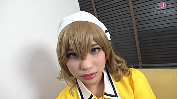 【720p】【HentaiCosplay】お姉さん属性のカフェ店員の着ぐるみで、プライベートでオナニーしてからフェラ、手コキ、スマタで口内発射！ - 無料の 720p