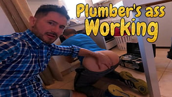 Amateur Dude Spread Plumber's and Lay Down his Pipe - With Alex Barcelona