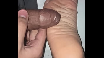 My dick in latina mexican feet