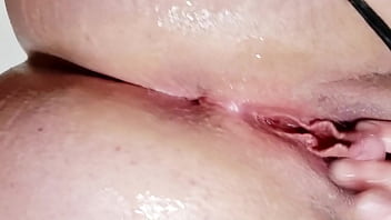 Jerking and fucking my huge clit