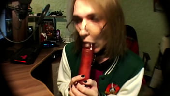 messy dildo blowjob and a little bit of gaping just with my fingers (chill liveshow p3)
