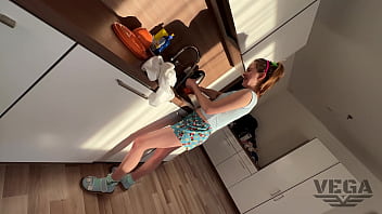 MORNING SEX WITH STEPSISTER IN THE KITCHEN