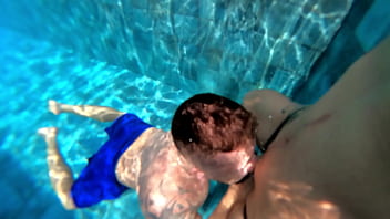 Married woman has sex with unknown employee in pool