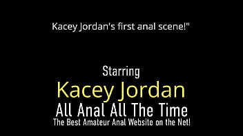 Hot Body Blonde Kacey Jordan Loses her Ass Virginity on Camera!