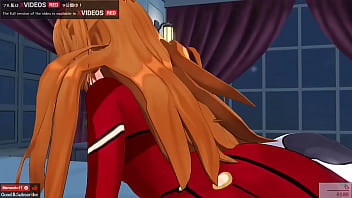 Anime érotique Evangelion Asuka, version d'échantillon ASMR lesbienne 3P avec Rei