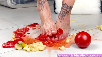 Eating foot erotic fetish amateur porn with a German student
