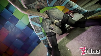 Sisy TRANS fortemente tatuada recebe ANAL FISTED de domina - FEMDOM, dick bondage, brinquedos (gótico, punk, pornografia alternativa)