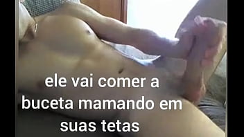 Goiânia puta.. she's the one who's going to squeeze Galego fonso's balls. he's going to put her on all fours and put the cock in the bottom cumming in the whore's uterus he's going to take off her panties and lie on top of her naked body