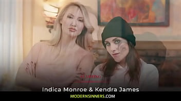 Indica Monroe has broken into a house for Kendra James's lesbian twat